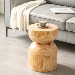 Solid Log Wood Stool - Staunton and Henry