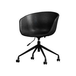 Hayden Swivel Saddle Tan Armchair - Staunton and Henry