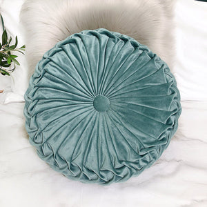 Round Pleated Vintage Style Cushion - Staunton and Henry