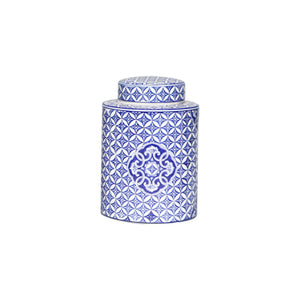 Blue and White Ceramic Urn Vase - Staunton and Henry