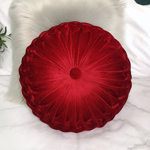 Round Pleated Vintage Style Cushion - Staunton and Henry