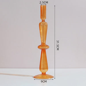 Nordic Pastel Glass Candlestick Holders - Staunton and Henry