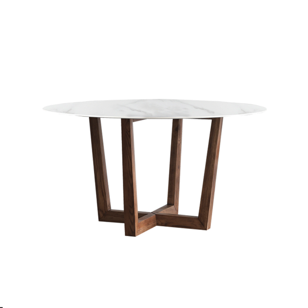 Sintered Stone Marble Round Dining Table - Staunton and Henry