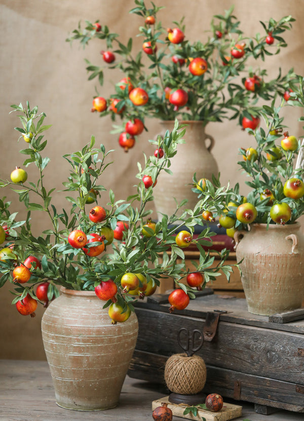 Artificial Pomegranate Fruit Plant - Staunton and Henry
