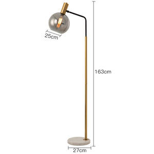 Orbit Glass Shade Floor Lamp - Staunton and Henry
