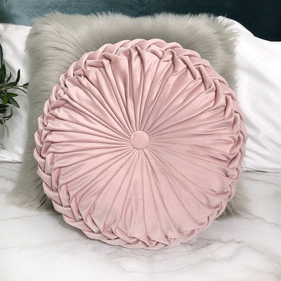 Round Pleated Vintage Style Cushion - Staunton and Henry