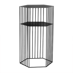 Hexagon Metal Frame Side Table - Staunton and Henry