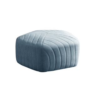 Modern Velvet Hexagon Ottoman - Staunton and Henry