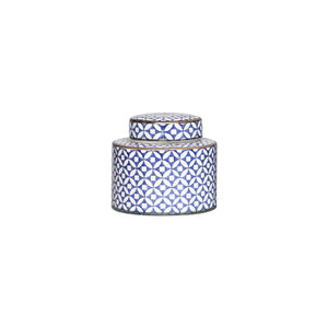 Blue and White Ceramic Urn Vase - Staunton and Henry