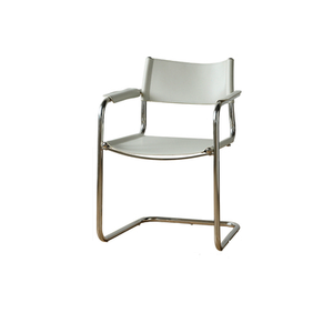 Mid Century S34 Style Leather and Chrome Chair - Staunton and Henry