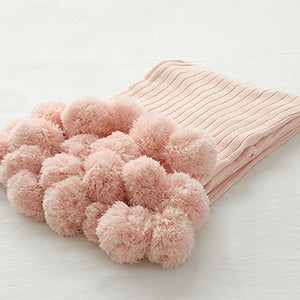 Pom Pom Throw Blanket - Staunton and Henry