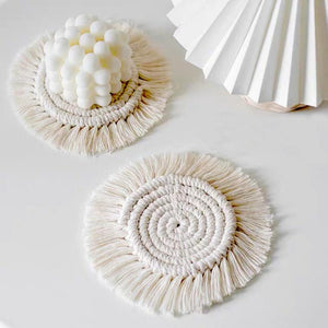 Macrame Coaster With Tassels - Set of 4 - Staunton and Henry