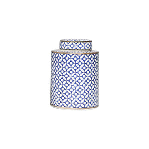 Blue and White Ceramic Urn Vase - Staunton and Henry