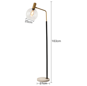 Orbit Glass Shade Floor Lamp - Staunton and Henry