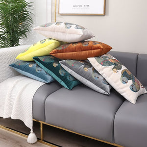 Parrot Embroidered Throw Cushion - Staunton and Henry