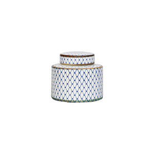 Blue and White Ceramic Urn Vase - Staunton and Henry