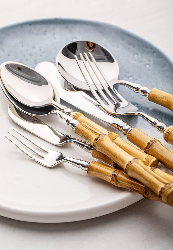 Bamboo Handle Cutlery Set - Staunton and Henry