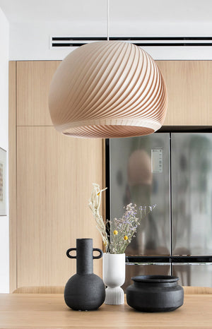 Studio Vayehi Wind Wood Veneer Ceiling Light - Staunton and Henry