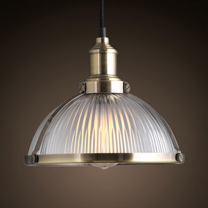 Retro Industrial Glass Pendant Light - Staunton and Henry