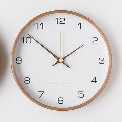 Arlo Nordic Wall Clock With Wood Frame - Staunton and Henry