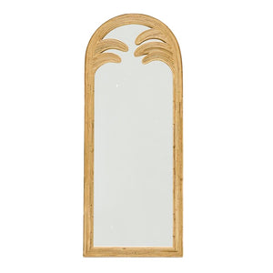 Palm Leaves Rattan Frame Standing Mirror - Staunton and Henry