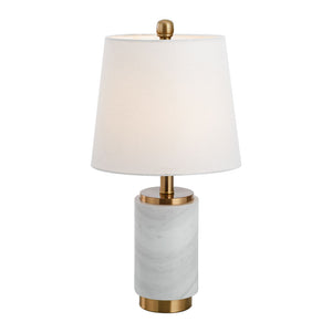 Marble Table Lamp With Gold Trim - Staunton and Henry