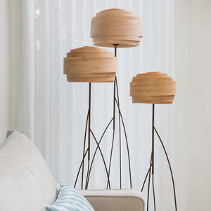 Studio Vayehi Roza Wood Veneer Floor Lamp - Staunton and Henry