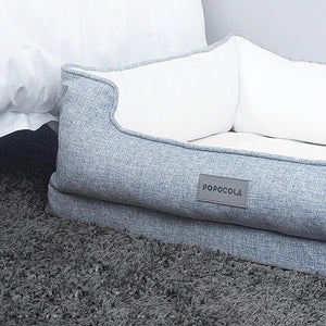 Washable Grey Latex Pet Bed - Staunton and Henry