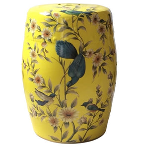 Modern Chinese Ceramic Hand-Painted Stool - Staunton and Henry