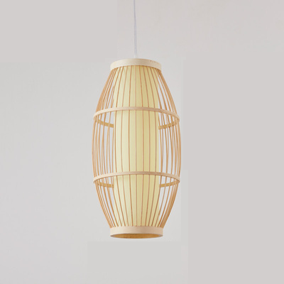 Modern Japanese Bamboo Lantern Chandelier - Staunton and Henry