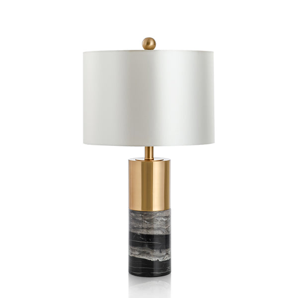 Uma Marble Table Lamp With Gold Trim - Staunton and Henry