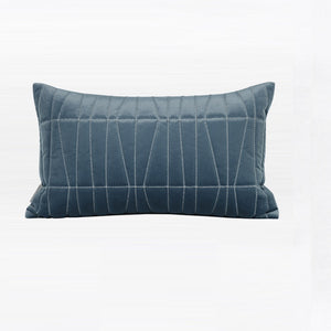 Amrin Stitched Blue Throw Cushion - Staunton and Henry