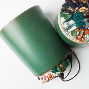 Jade Green Oriental Tea Canister - Staunton and Henry