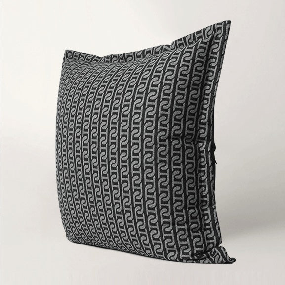 Modern Black and Grey Throw Cushion - Staunton and Henry