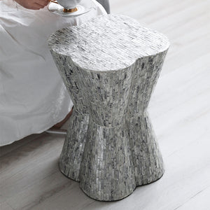 Clover Leaf Mother of Pearl Side Table - Staunton and Henry