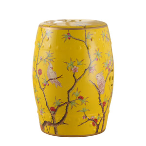 Modern Chinese Ceramic Hand-Painted Stool - Staunton and Henry
