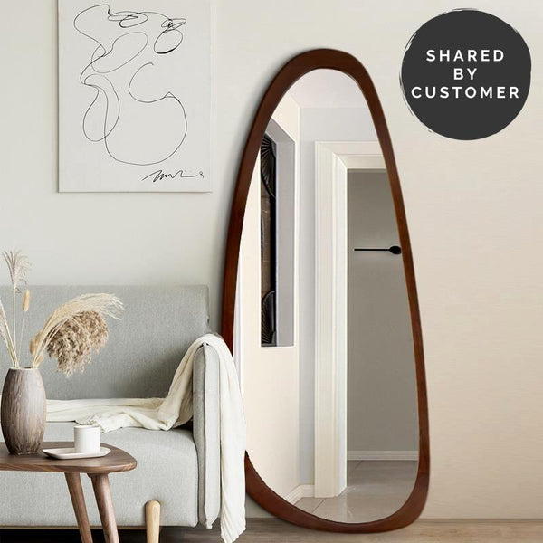 Indra Asymmetrical Solid Wood Mirror - Staunton and Henry