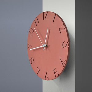 12 inch Concrete Wall Clock with Numbers - Staunton and Henry