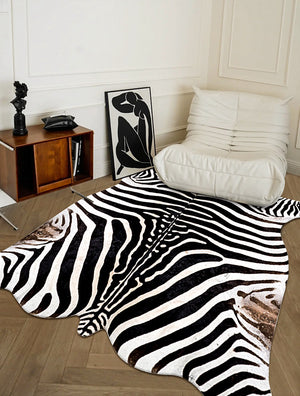 Vegan Zebra Faux Hide Rug - Staunton and Henry