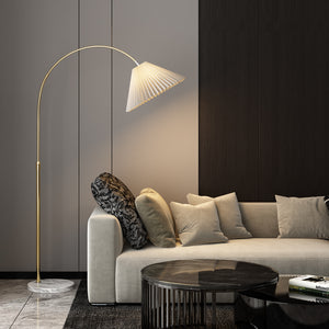 Aless Arc Gold Floor Lamp - Staunton and Henry