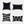 Heavy Linen Black Base and White Stripes Cushions - Staunton and Henry