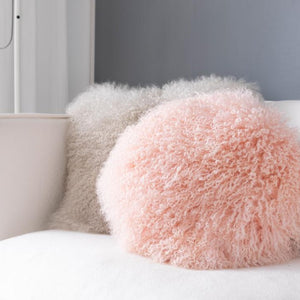 Plush Tibetan Wool Sheepskin Throw Cushion - Staunton and Henry