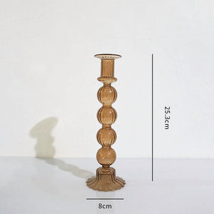 Nordic Pastel Glass Candlestick Holders - Staunton and Henry