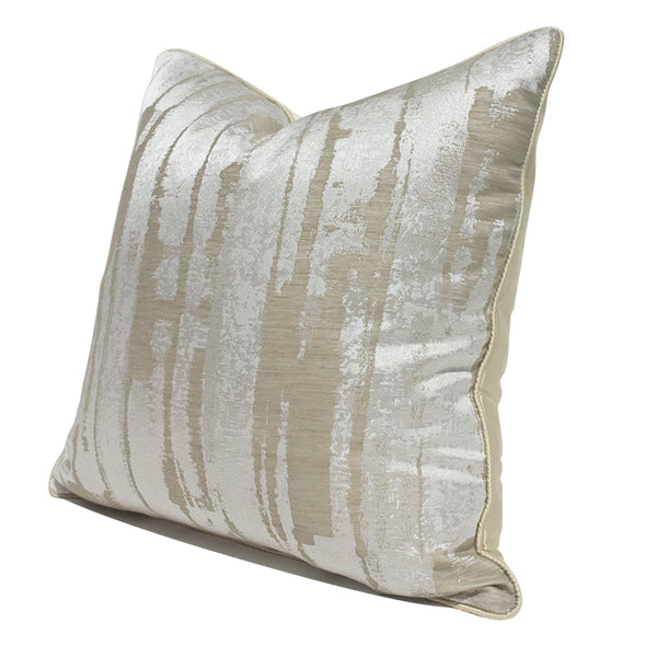 Modern Abstract Beige Throw Cushion - Staunton and Henry