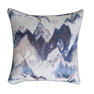 Alpine Blue Mountains Throw Cushion - Staunton and Henry