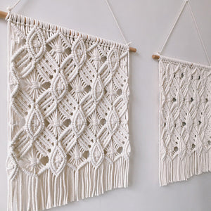 Off White Woven Wall Hanging Tapestry - Staunton and Henry
