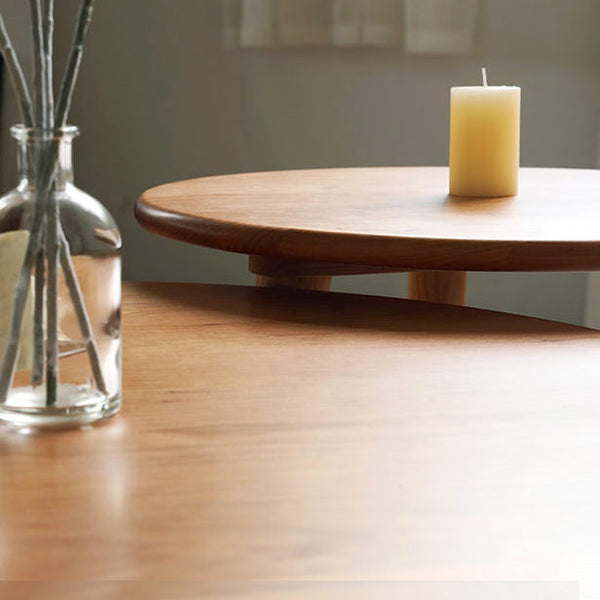 Oak Wood Tripod Side Table - Staunton and Henry