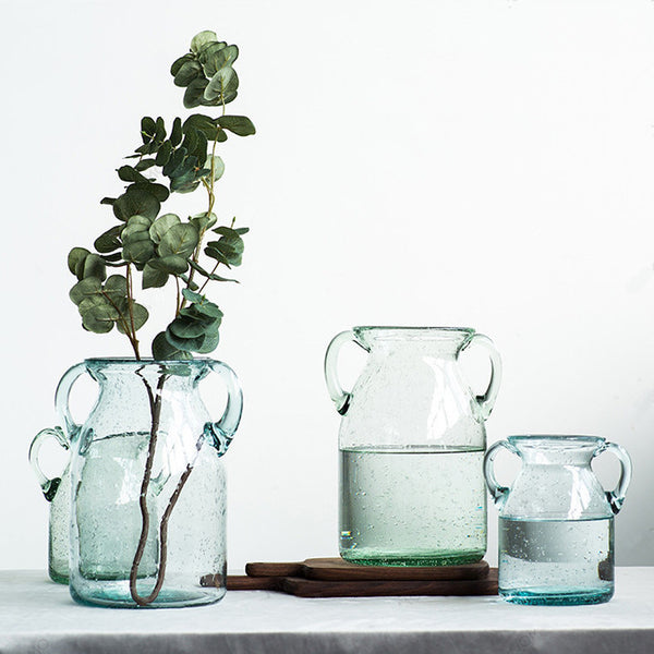 Vintage Glass Pale Vase - Staunton and Henry