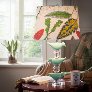 Modern Green Bird Crystal Table Lamp - Staunton and Henry
