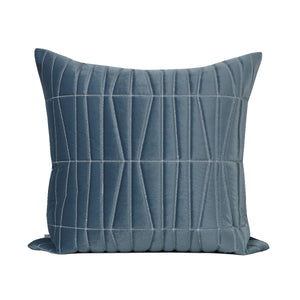 Amrin Stitched Blue Throw Cushion - Staunton and Henry